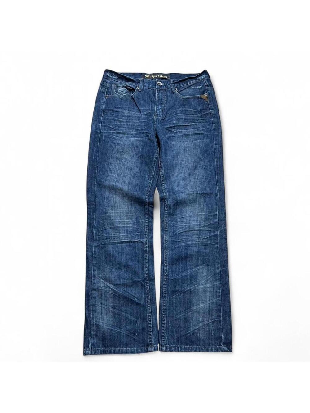 M. Gordon Vintage Faded Jeans with Whiskers